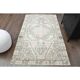 1970s Vintage Turkish Oushak Handmade Wool Cotton Pink Area Rug 130x211