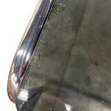 vintage chrome table with smoked glass