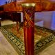 Art deco table 1920 in walnut with extensions, 8 people