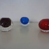 Italian candleholders in Murano glass, 1950s, set of 3.