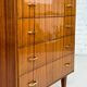 Commode années 60 en bois et laiton