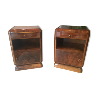 Pair of Art Deco nightstands