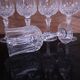 8 crystal red wine glasses from Arques, Longchamp model.