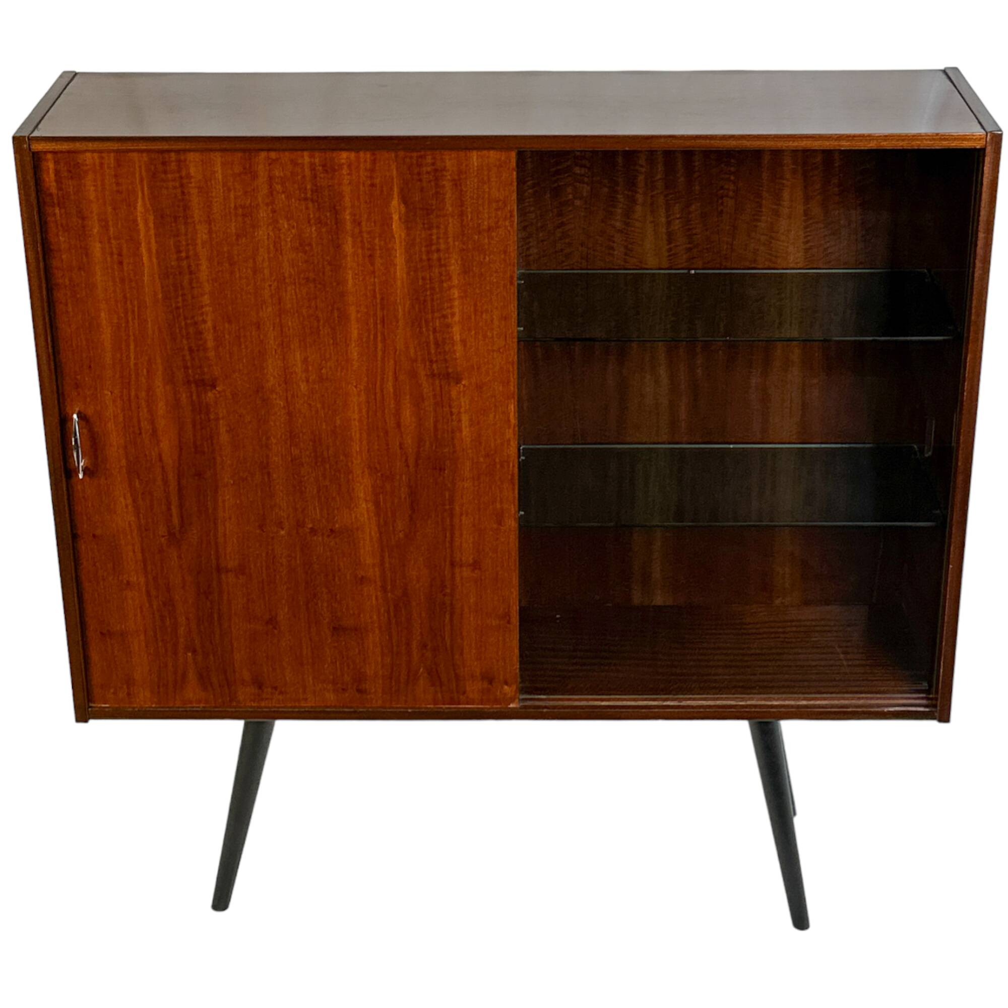 Vintage Violetta display case from Zielona Góra, Poland 1960.