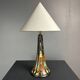 Dutch ceramic art nouveau Plazuid Gouda Pottery table lamp, 1920s