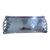 Vintage silver metal tray