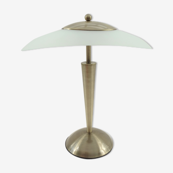 Lloytron metal and glass desk lamp