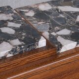 Art Deco French Marble Credenza or Sideboard