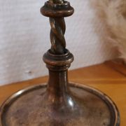 Old brass candle holder
