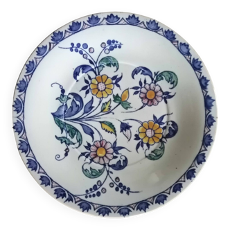 Old plate floral decoration GIEN