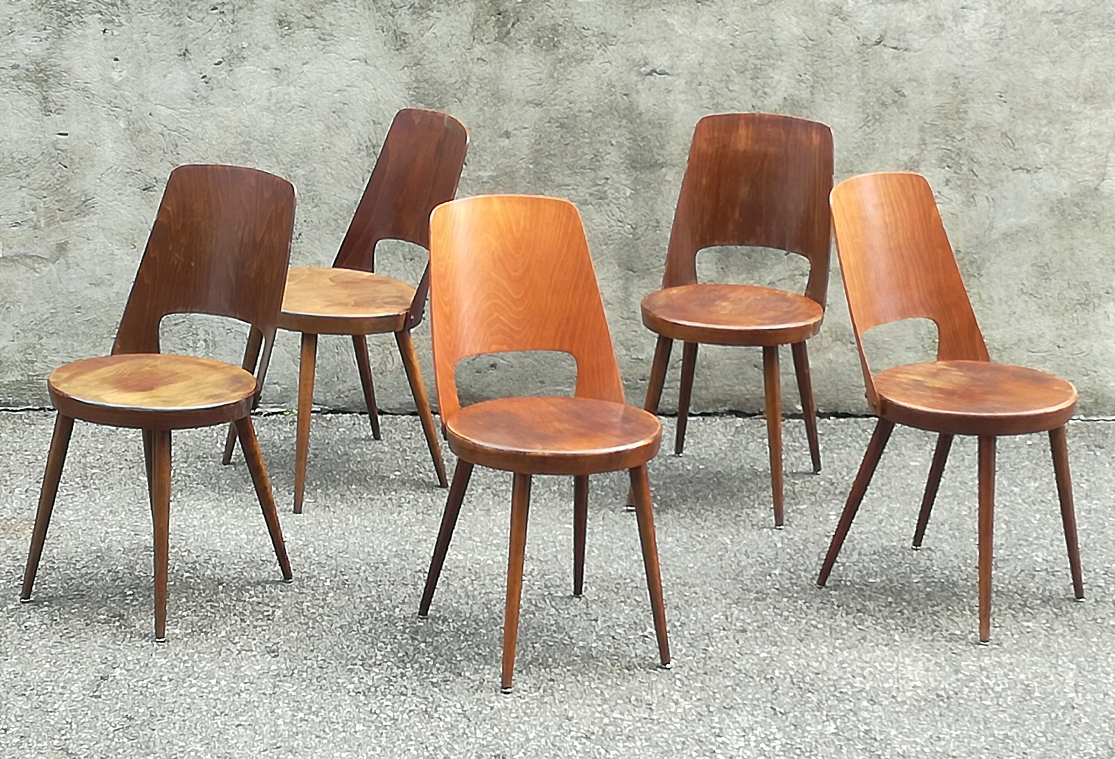 3 bistro chairs Baumann Mondor
