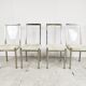 Metal and lucite dining chairs by Belgochrom, 1970s