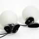Pair of 1990s table lamps with a cast aluminum base by Sompex