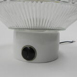 Vintage ceiling lamp with glass shade