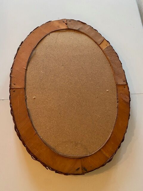 Rattan mirror