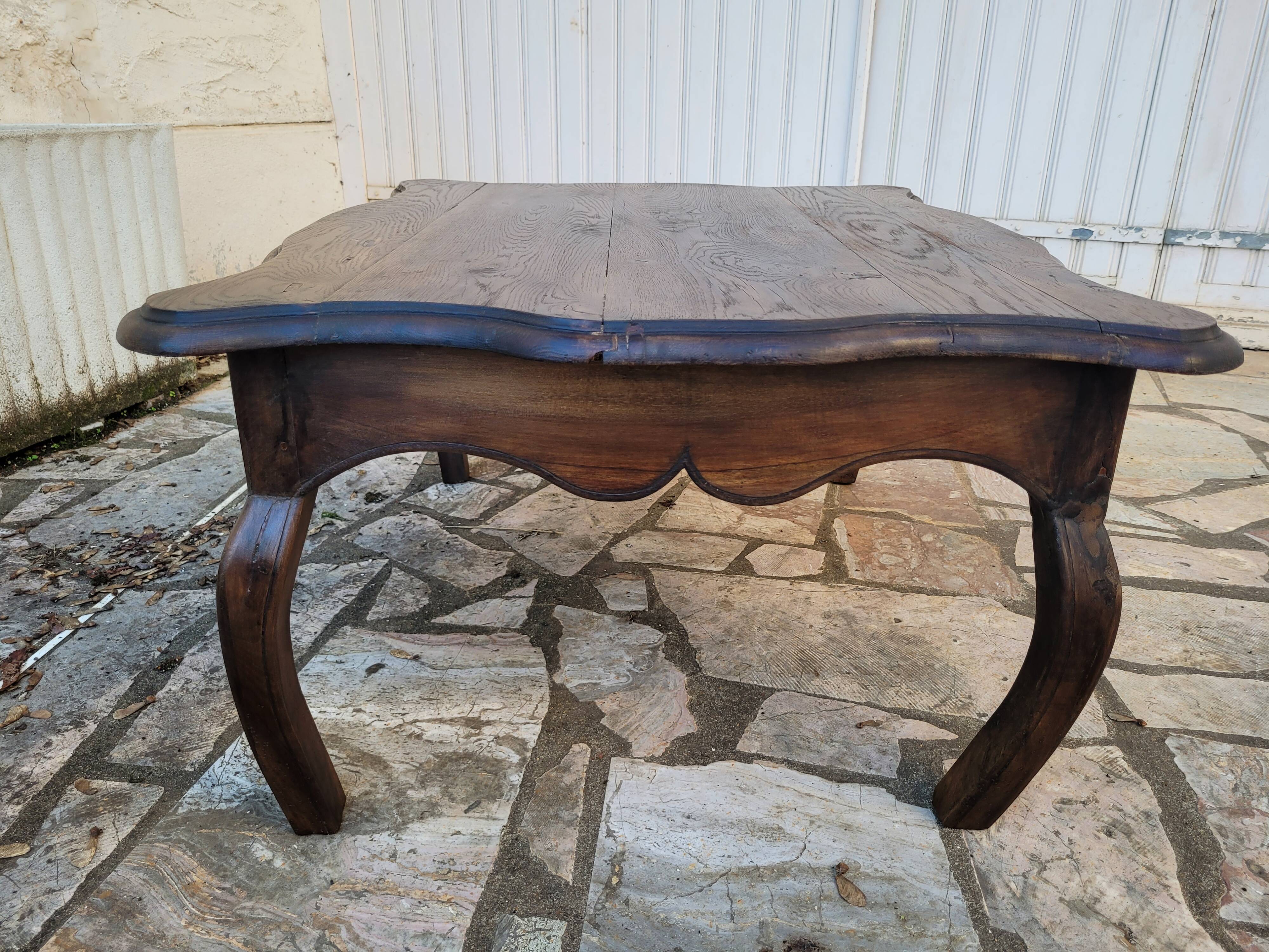 Antique solid wood coffee table