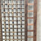 Carved wooden headboard