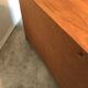 Low vintage blond walnut buffet