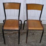 School table and its 2 Mullca chairs from the 60s/70s