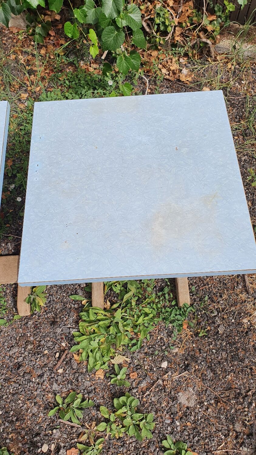 Pair of bistro tables