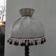 CHARLES DUDOUYT vintage floor lamp, turned wood