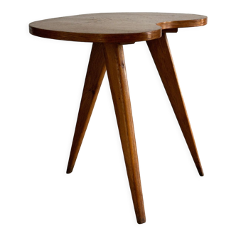 Table d'appoint ou bout de canapé vintage en bois des années 60