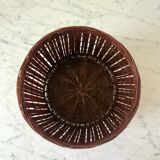 Wicker and bamboo pot cover 70s
