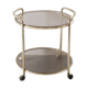 Golden serving table