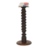 Turned wooden pedestal