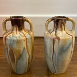 Pair of stoneware vases