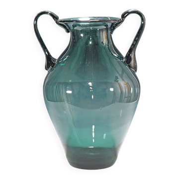 Exceptional large Bauhaus floor vase by Wilhelm Wagenfeld for WMF around 1950.