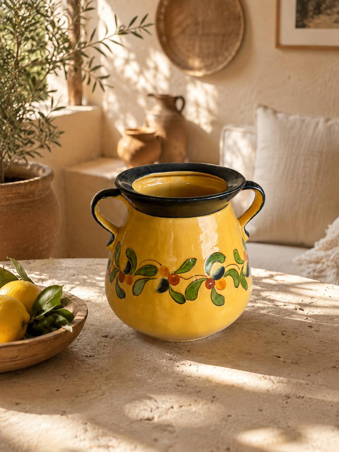 Provençal vase with two handles Poët-Laval
