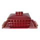 burgundy art deco box
