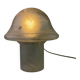 Lampe de table en verre clair Peill et Putzler champignon 1970