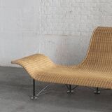 Daybed/ sofa in rattan, 1990’s