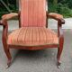 Louis Philippe Voltaire armchair from the 19th century in solid mahogany.