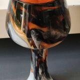 Florence Design opaline vase. Pop Art style. Designer Carlo Moretti. High 25.5 cm