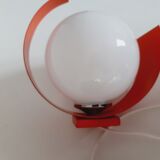 Paire d'appliques space age orange