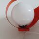 Paire d'appliques space age orange