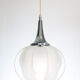 Vintage ceiling lamp in methacrylate and chrome metal, Spain, 1970