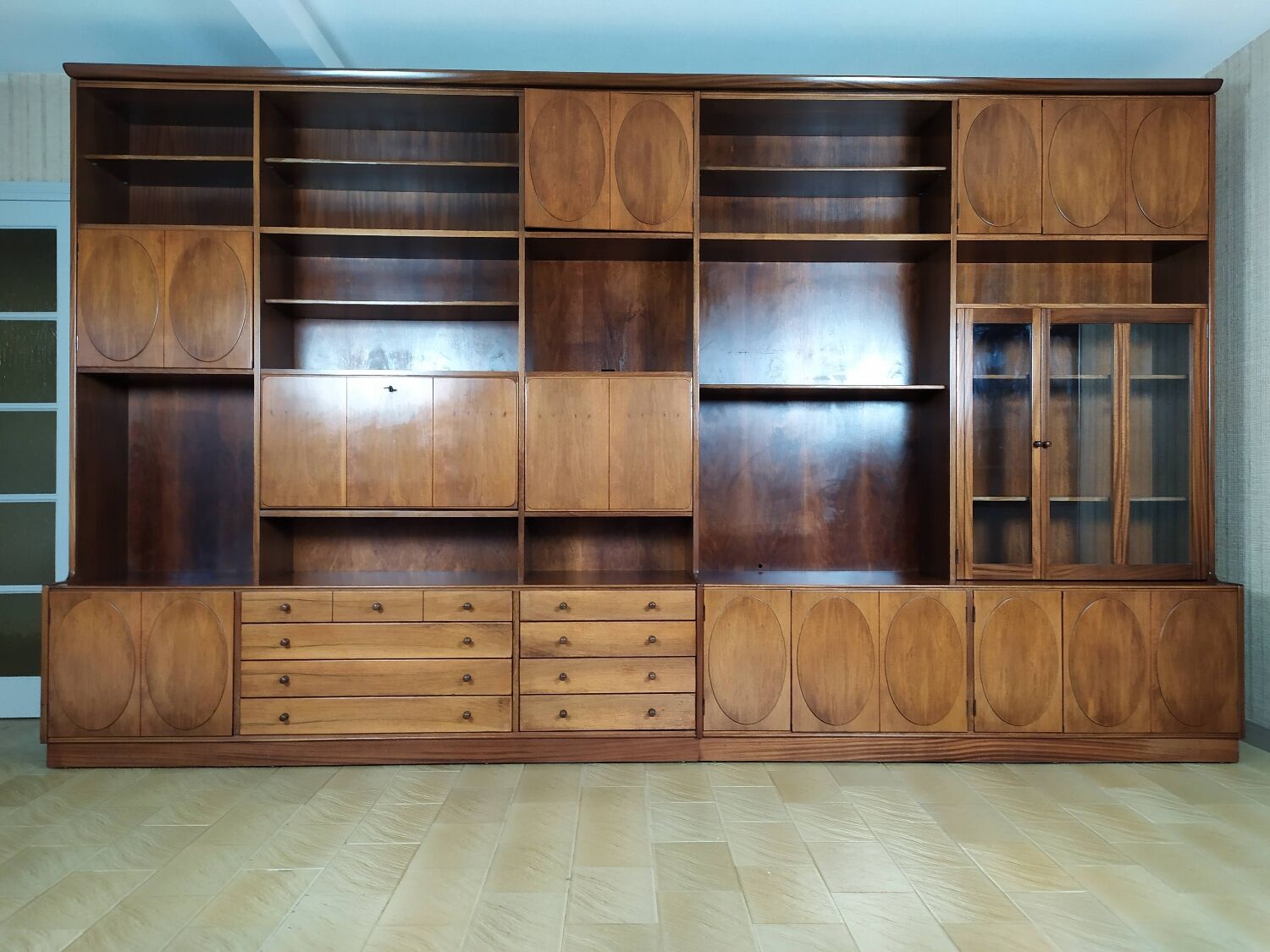 Vintage bookcase jacques hauville