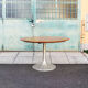 Table à manger en aluminium et bois Italie, 70