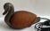 Vintage bronze duck lamp