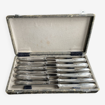 Box of 12 table knives – Orfèvrerie G. Vivier et Nogent