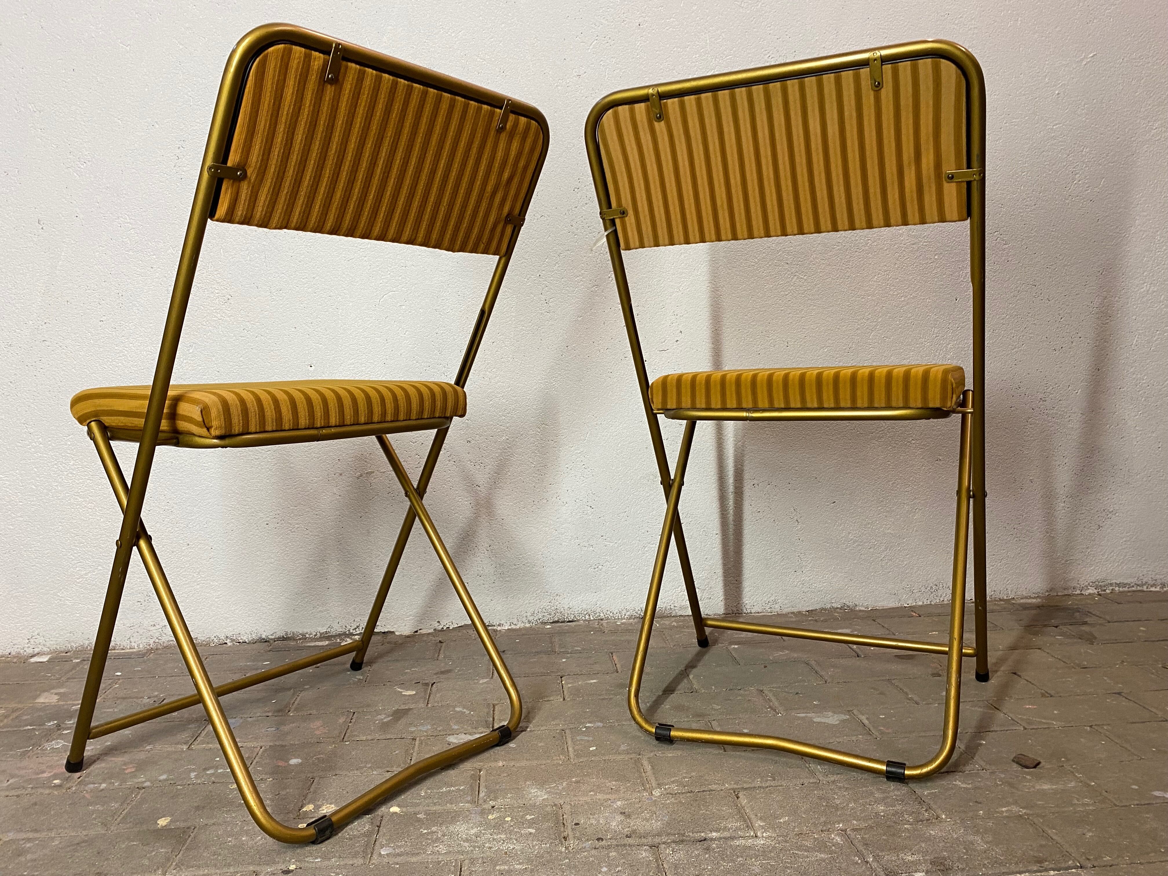 Paire de chaises pliantes Lafuma vintage années 1970 Selency