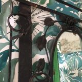 Retro wrought iron mirror