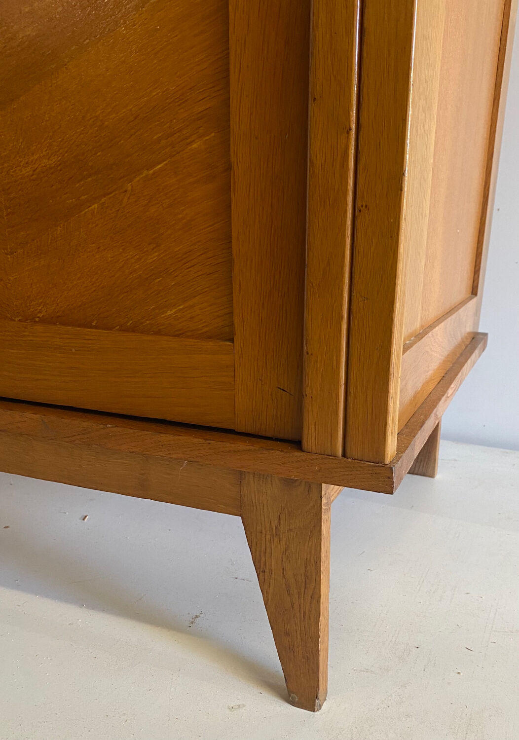 Vintage wardrobe with compass feet