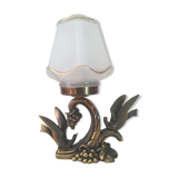Art deco lamp with birds