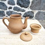 Coffee maker XL with raw stoneware filter