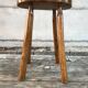 Former vintage raw wood milking tabouret
